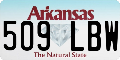 AR license plate 509LBW