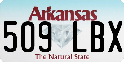 AR license plate 509LBX
