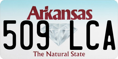 AR license plate 509LCA