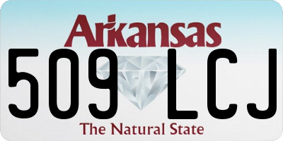 AR license plate 509LCJ