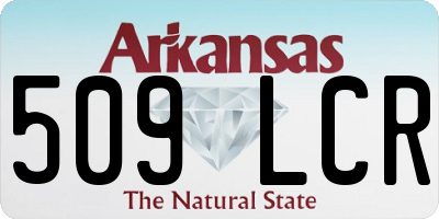 AR license plate 509LCR