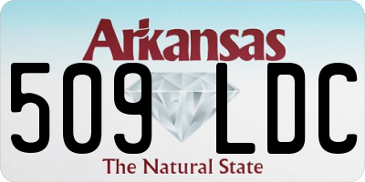 AR license plate 509LDC