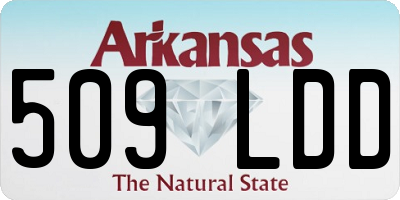 AR license plate 509LDD