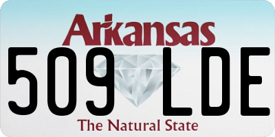 AR license plate 509LDE