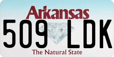AR license plate 509LDK