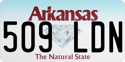 AR license plate 509LDN