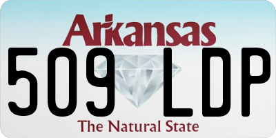 AR license plate 509LDP