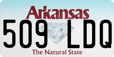 AR license plate 509LDQ