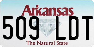 AR license plate 509LDT