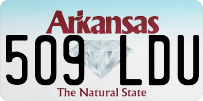 AR license plate 509LDU