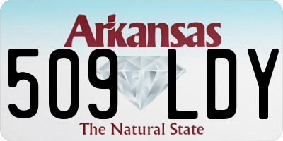 AR license plate 509LDY