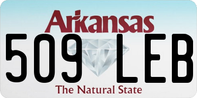 AR license plate 509LEB