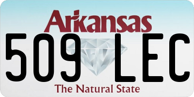 AR license plate 509LEC