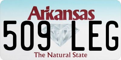 AR license plate 509LEG