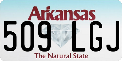AR license plate 509LGJ