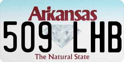 AR license plate 509LHB