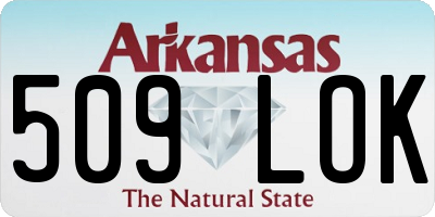 AR license plate 509LOK