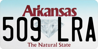 AR license plate 509LRA