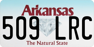AR license plate 509LRC