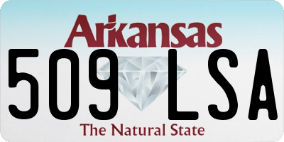 AR license plate 509LSA