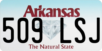 AR license plate 509LSJ