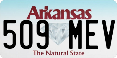 AR license plate 509MEV