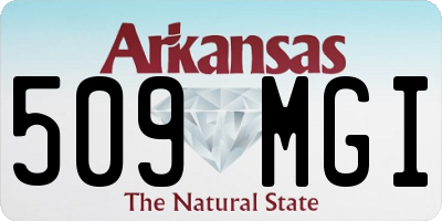 AR license plate 509MGI