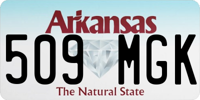 AR license plate 509MGK