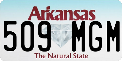 AR license plate 509MGM