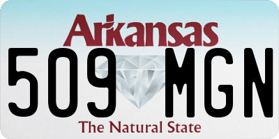 AR license plate 509MGN