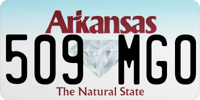 AR license plate 509MGO