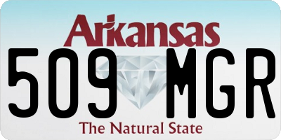 AR license plate 509MGR