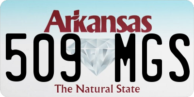 AR license plate 509MGS