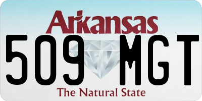 AR license plate 509MGT