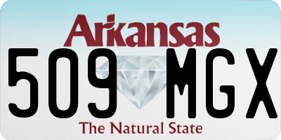 AR license plate 509MGX