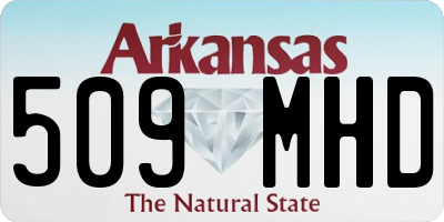 AR license plate 509MHD