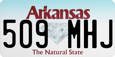 AR license plate 509MHJ