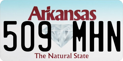 AR license plate 509MHN