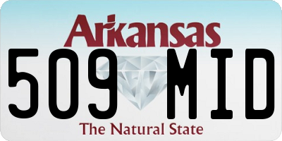 AR license plate 509MID
