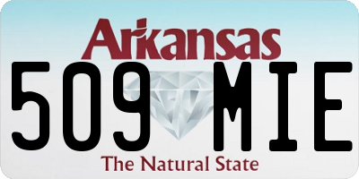 AR license plate 509MIE