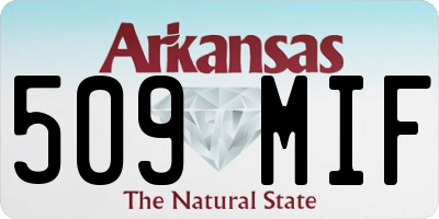 AR license plate 509MIF