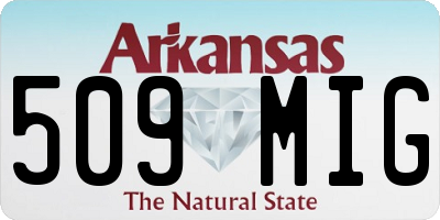 AR license plate 509MIG