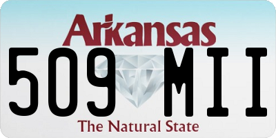 AR license plate 509MII