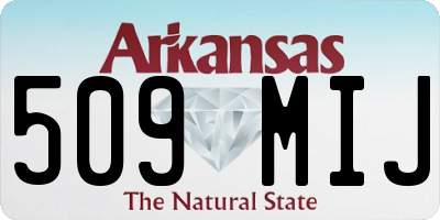 AR license plate 509MIJ
