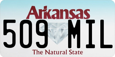 AR license plate 509MIL