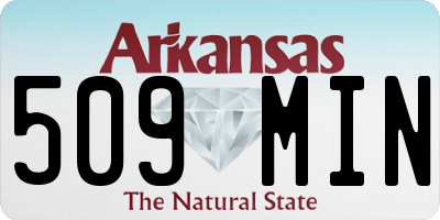 AR license plate 509MIN