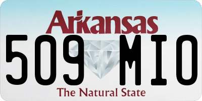 AR license plate 509MIO