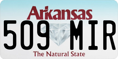 AR license plate 509MIR