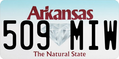 AR license plate 509MIW