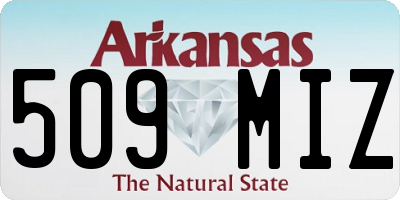 AR license plate 509MIZ